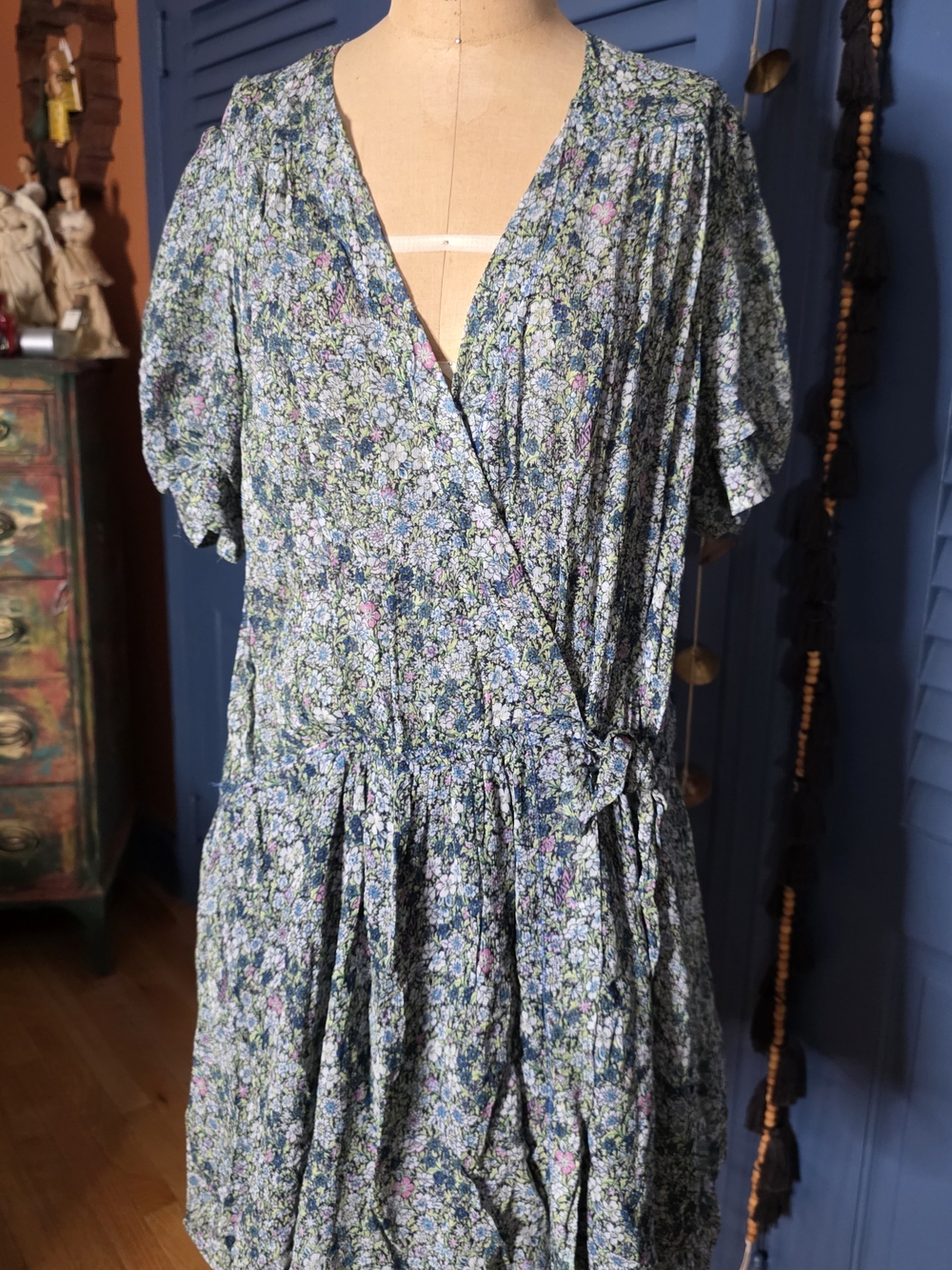 NWT Zadig & Voltaire Betty Mousseline Liberty Garden Dress Size L
